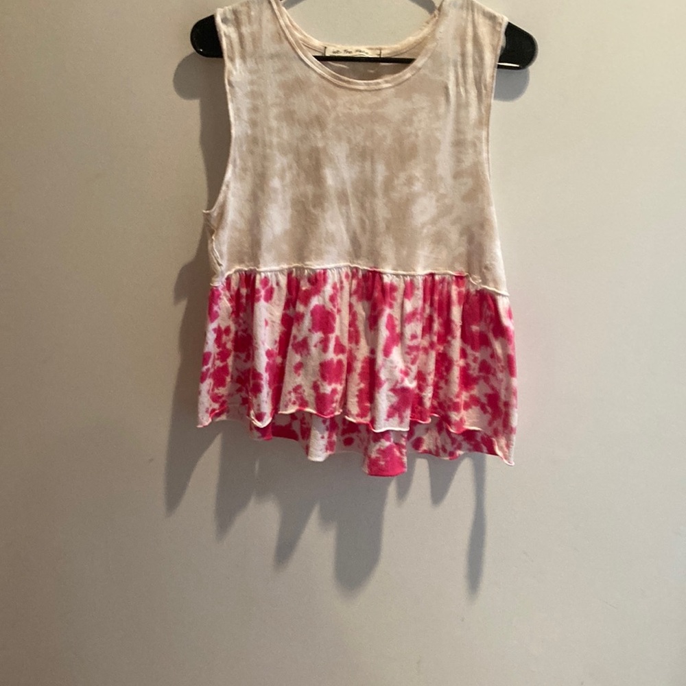 COPY - We The Free Pink and Cream Tank Top
